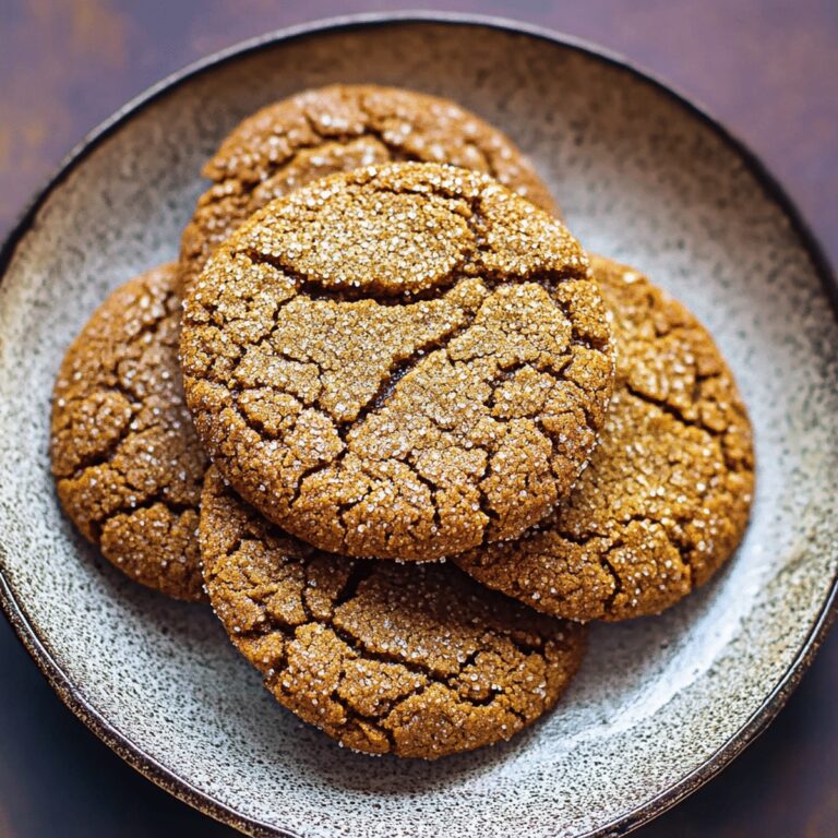 Soft Almond Flour Ginger Molasses Cookies Recipe