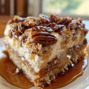 Butter Pecan Praline Poke Cake Recipe
