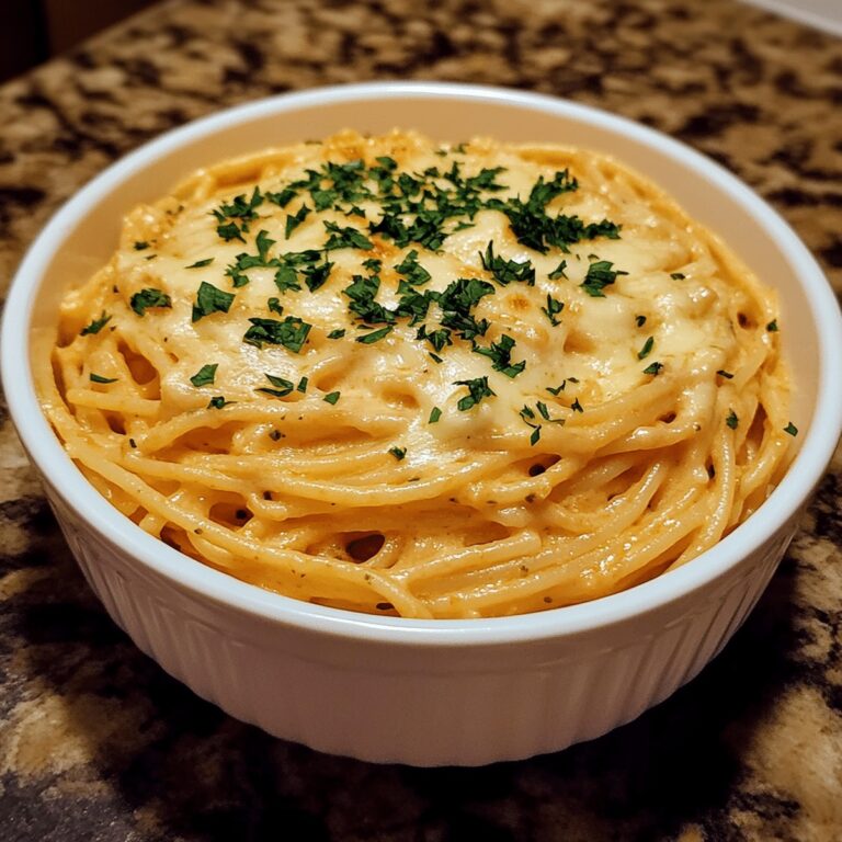 Velvety Garlic Parmesan Spaghetti With Cream Cheese Recipe