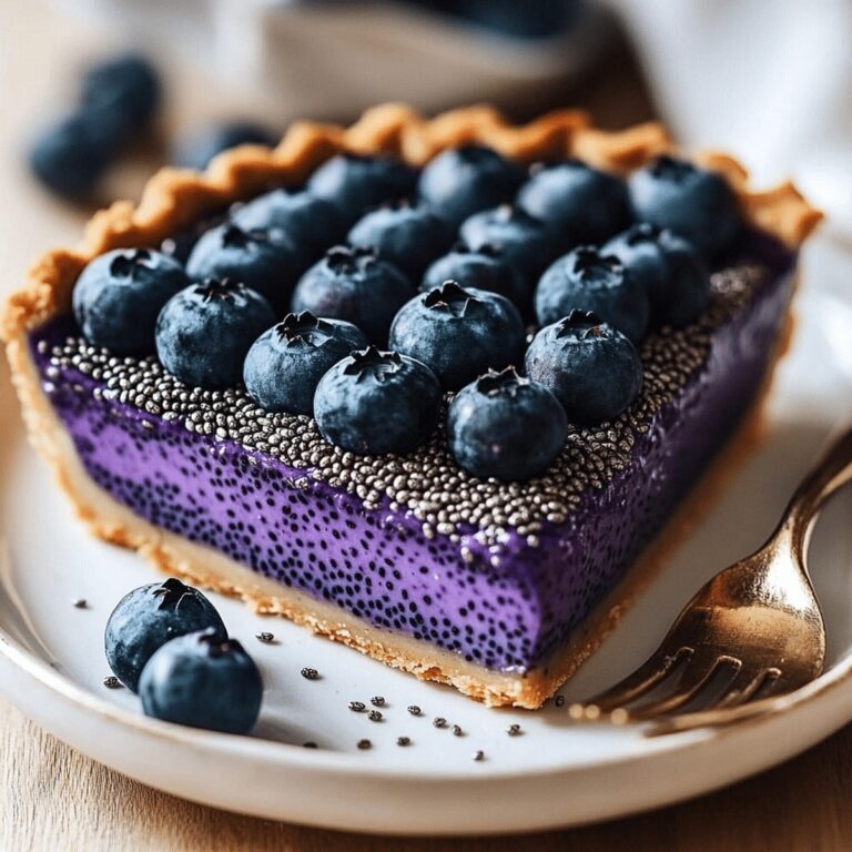 No-Bake Blueberry Chia Seed Pie Recipe