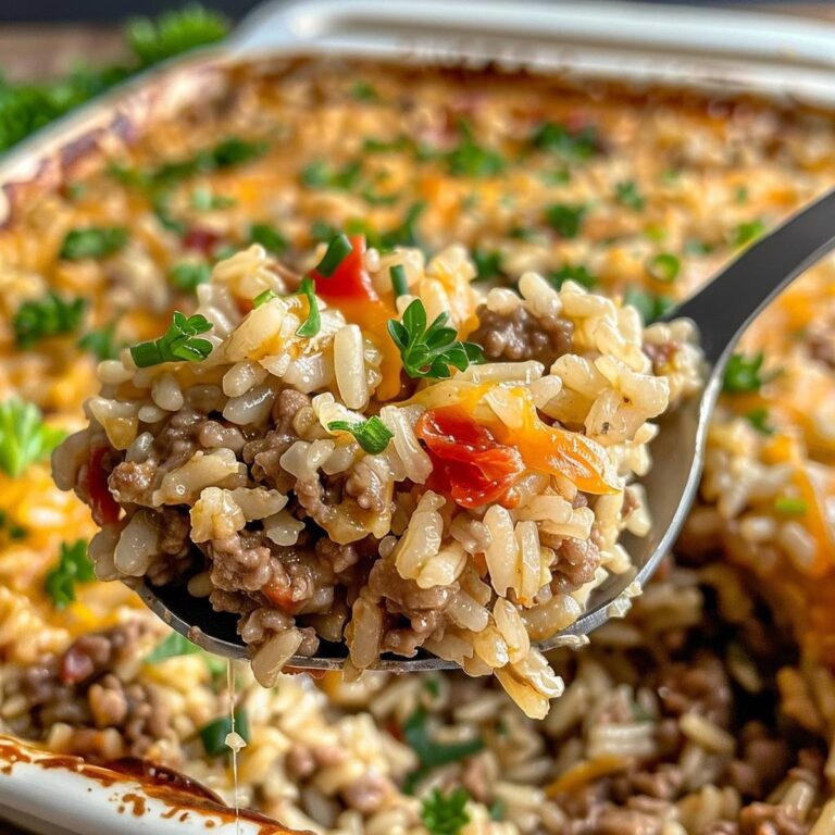 Hearty Hamburger Rice Casserole Recipe