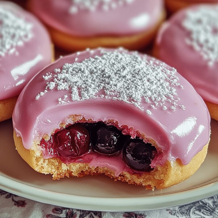 Strawberry Frosted Cherry Cookies Recipe
