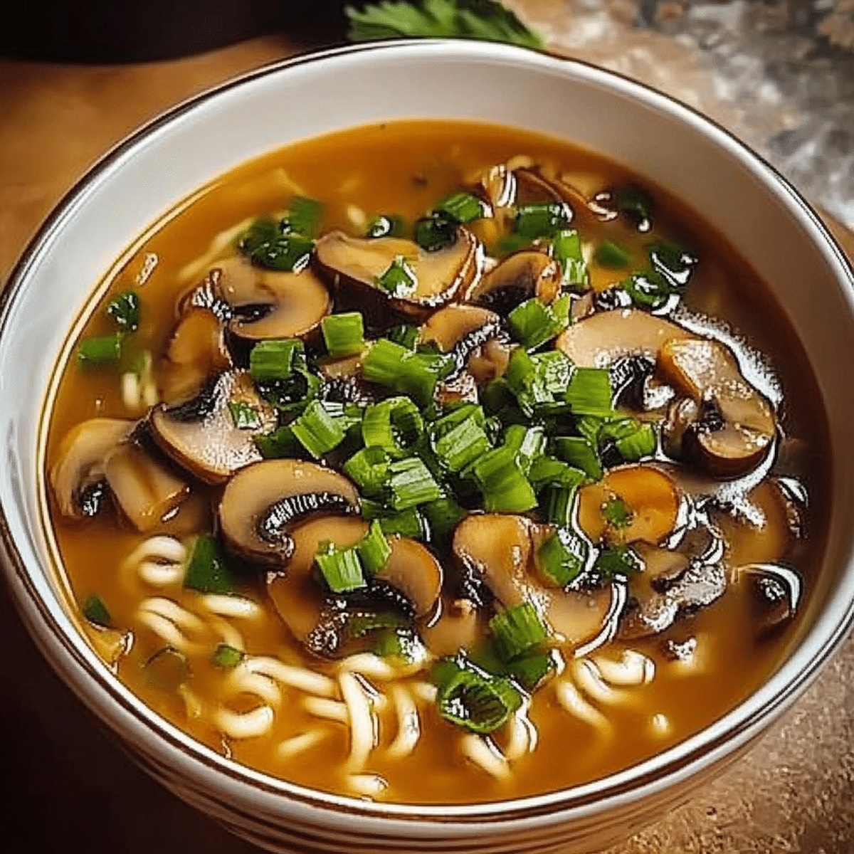Hearty Mushroom Ramen Soup Recipe