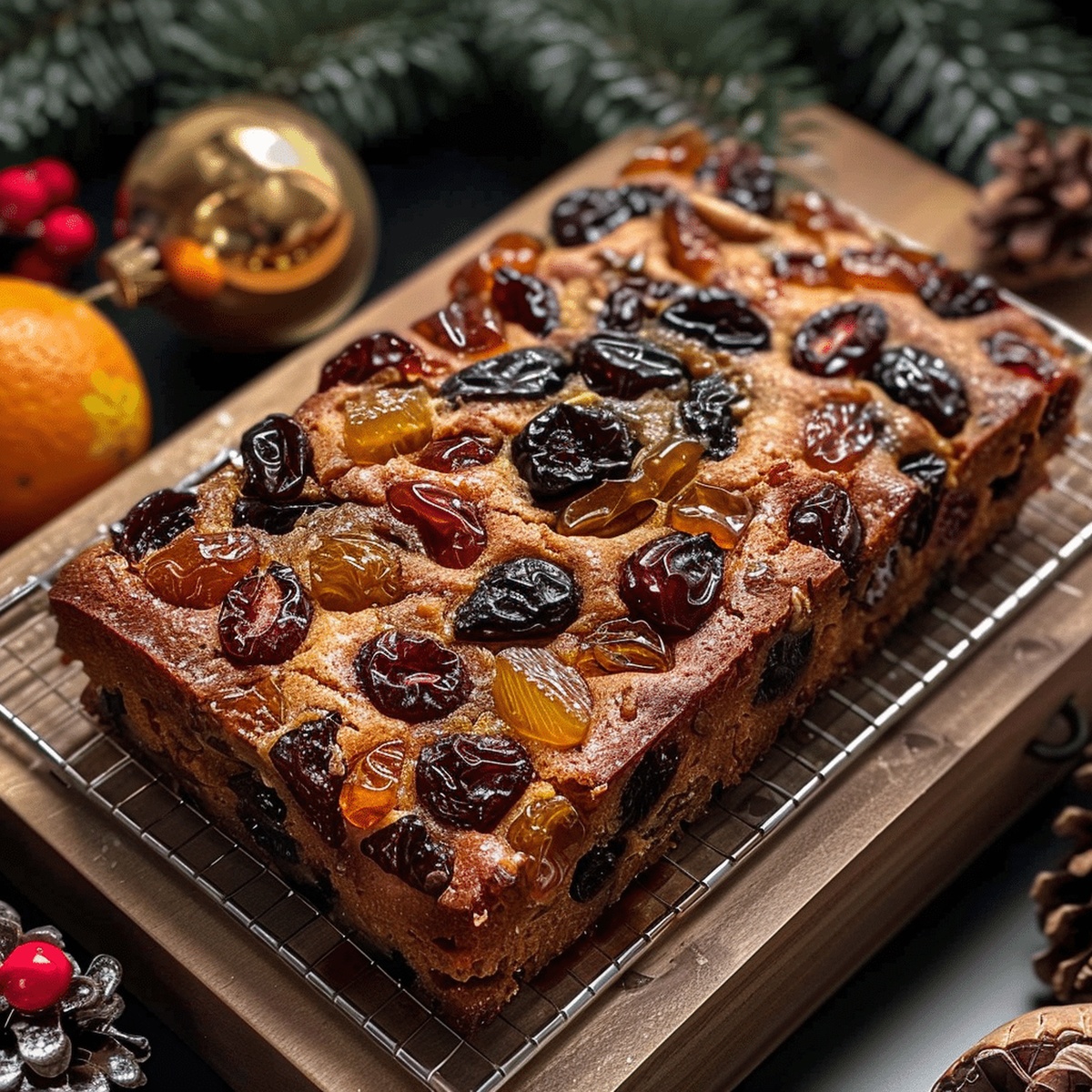 Traditional Christmas Fruit Cake Recipe