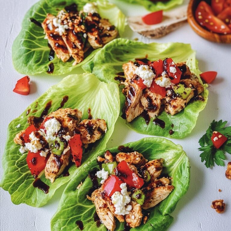 Grilled Balsamic Chicken Lettuce Wraps Recipe