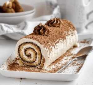 Smooth Vanilla Tiramisu Roll Recipe