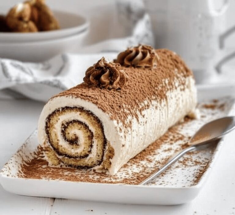Smooth Vanilla Tiramisu Roll Recipe