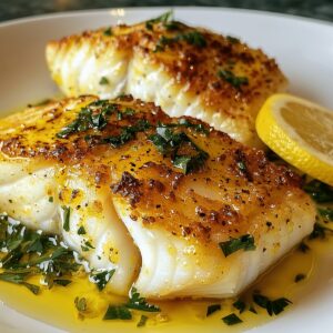 Lemon Butter Baked Cod Recipe