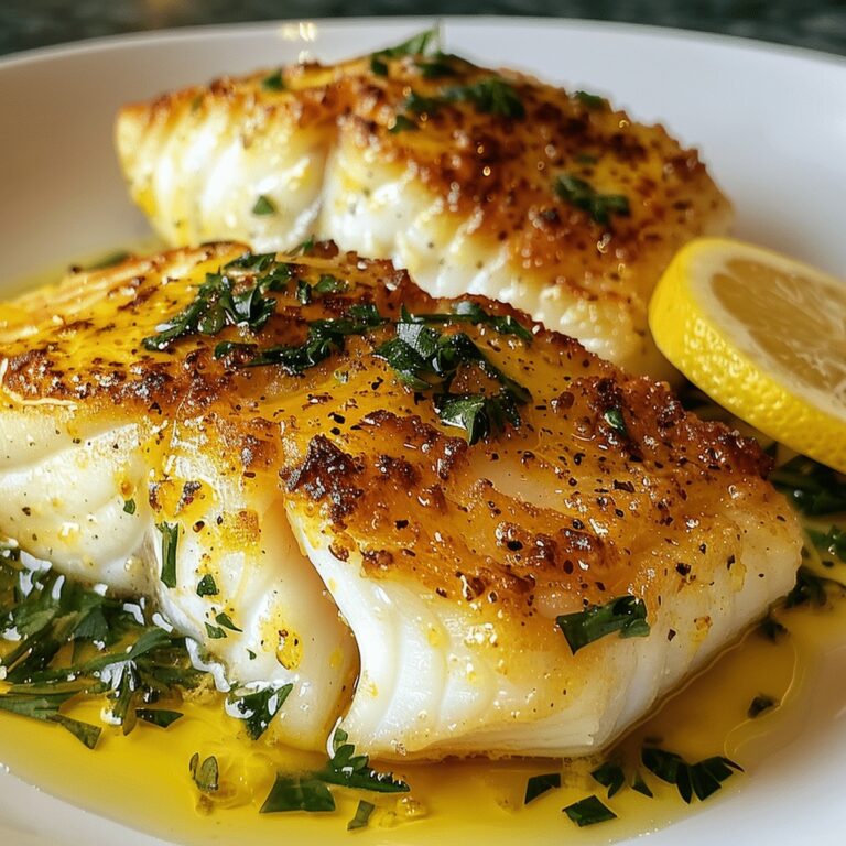 Lemon Butter Baked Cod Recipe
