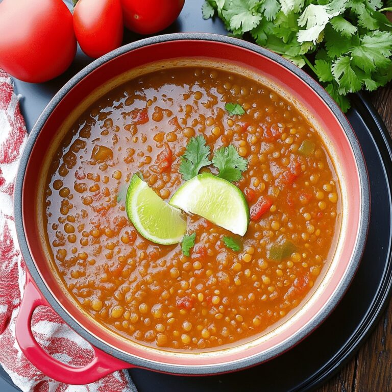 Rich Mexican Lentil Soup Recipe