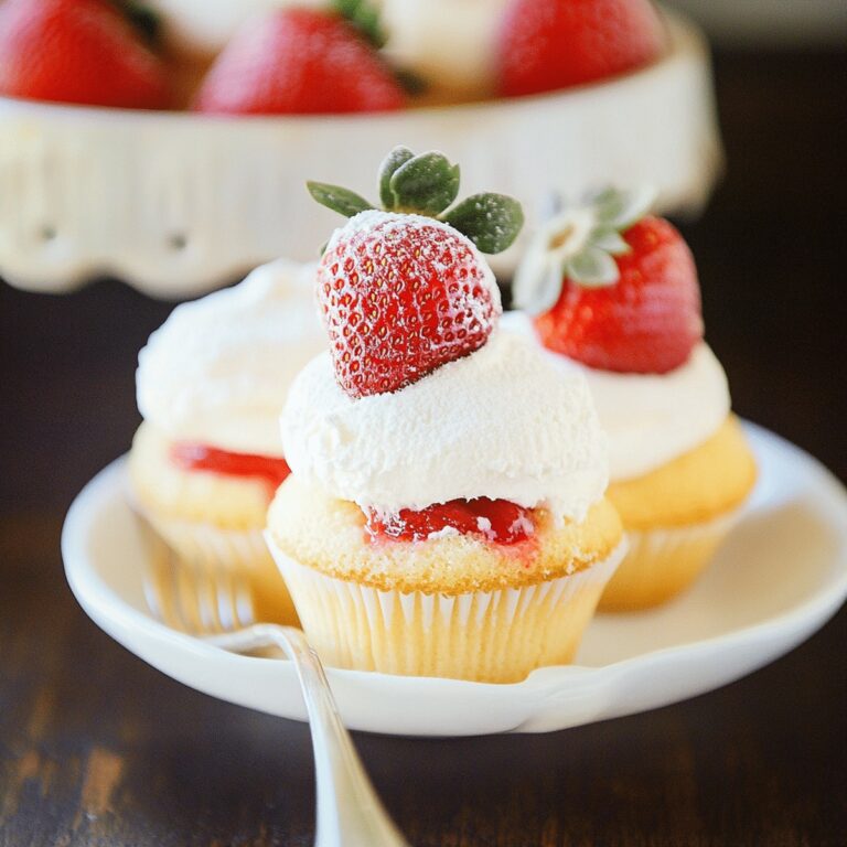 Heavenly Strawberries And Cream Cupcakes Recipe