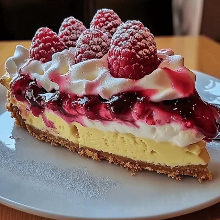 Elegant Lemon Raspberry Meringue Cheesecake Recipe
