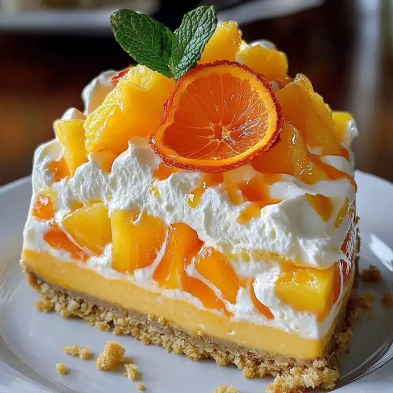 Velvety Orange Pineapple Swirl Cheesecake Recipe