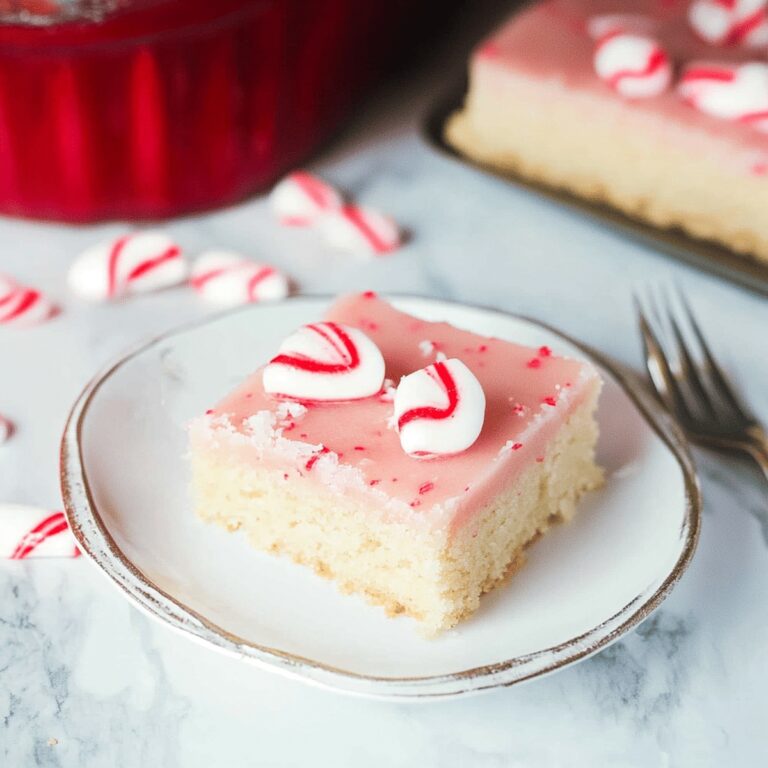 Festive Peppermint Sugar Cookie Bars Recipe