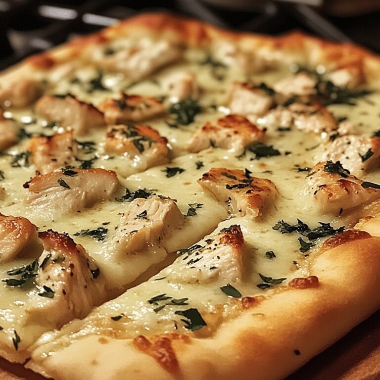 Crispy Roasted Garlic Chicken White Pizza Recipe