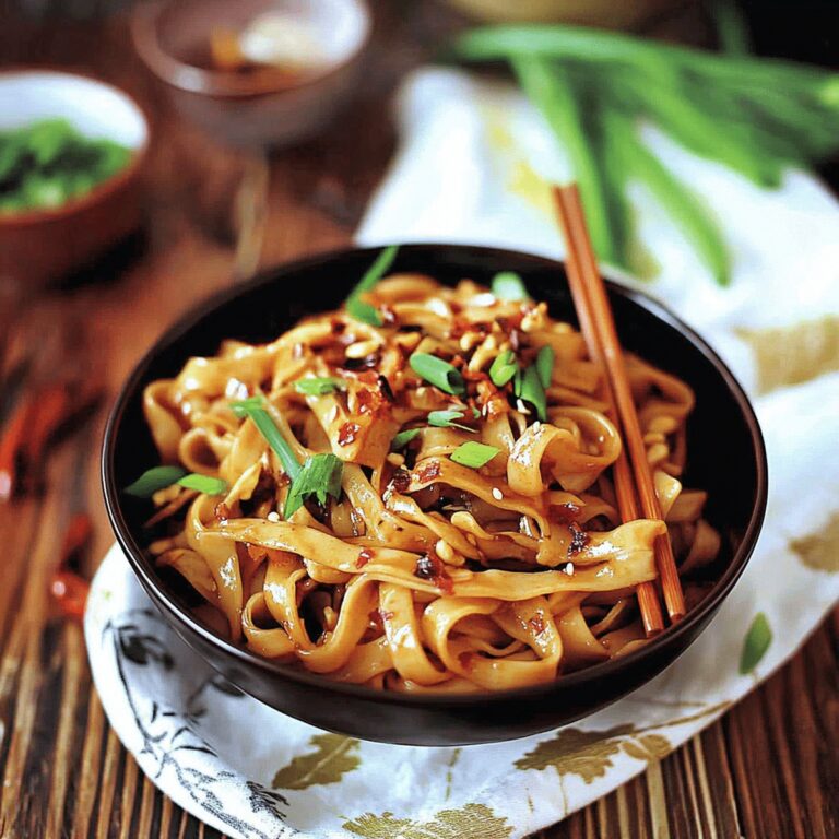 Spicy Garlic Chili Oil Noodles Recipe