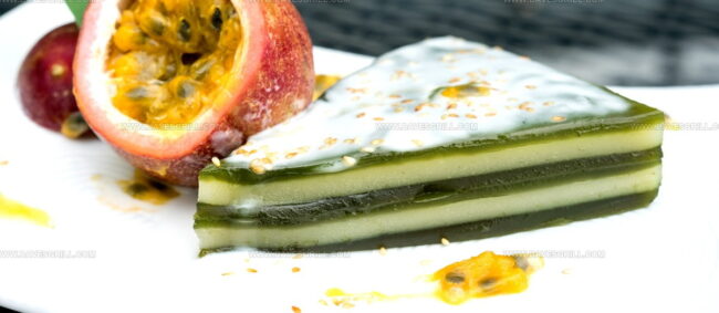 Steamed Tapioca Layer Cake (Banh Da Lon)